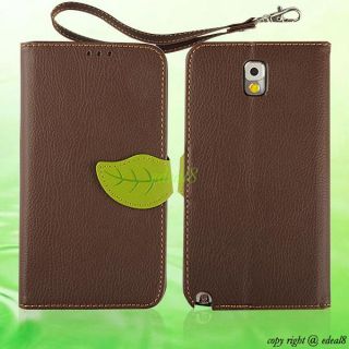 Folio Flip PU Leather Case Stand Cover Pouch for Samsung Galaxy Note 3 N9000