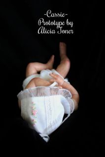 Reborn Prototype 1 Lifelike Baby Girl Cassie by Alicia Toner Baby Art