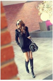 Womens Korean Fashion Fleece Zipper Cotton Warm Hoodie Jacket 2 Colors E426 TQ
