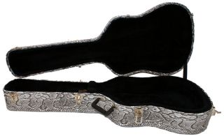 TKL Snake Skin Custom Deluxe Dreadnought Acoustic Guitar Hard Shell Case 8815