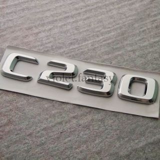 Benz C230 Digital Vehicle Logos Remodel Rear Car Marks Auto Symbols Emblems New