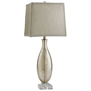 Coco Table Lamp Glass Crystal Golden Crackle Finish