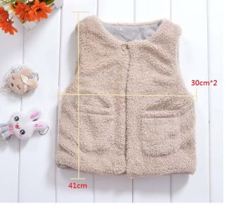 Baby Boys Girls Warm Reversible Fleece Vest 12 24 Months
