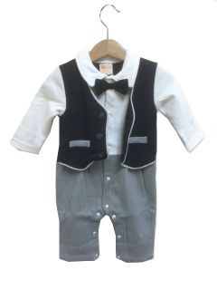 Baby Boy Formal Christening Suit Pageant Dress Wedding Clothes Birthday Gift
