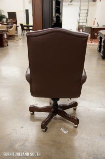 Triune Business Furniture Samba Coffee Brown Leather Executive Chair