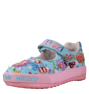 Lelli Kelly LK5005 Bee 1 Baby Canvas Shoes SS12 Fantasia Celeste