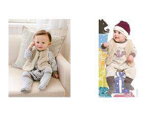 Baby Boys Girls Warm Reversible Fleece Vest 12 24 Months