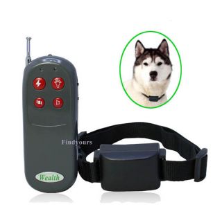 4 in1 Dog Training Collar with Shock Vibration Function Remote Pet Training