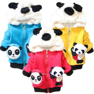 Kid Baby Toddler Coats Girl Boy Hoodie Animal Panda Winter Outerwear Tops 1 3Y