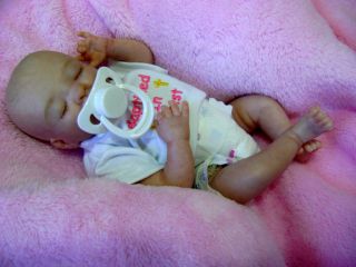 So Adorable Micro Preemie Reborn Baby Doll Girl Bryon Sculpt by Denise Pratt