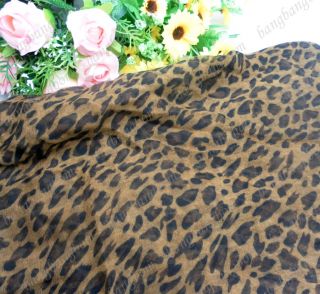SJ3 Fashion Western Leopard Pattern Style Silky Large Size Scarf