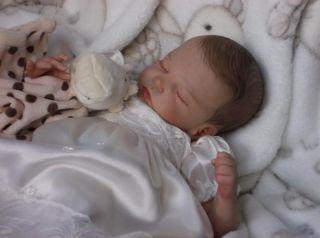 Clare's Babies Beautiful Reborn Baby Girl Doll Hattie by Cassie Brace Peek