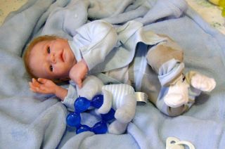 Reborn Baby Art Doll Preemie Boy Fern by Toby Morgan Bobbi Perez So 89 400