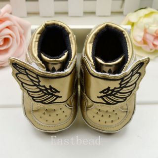 Hot Baby Boys Infant Toddler Wing Sneaker Soft Sole Crib Shoes Age 0 18 Months