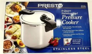 Presto Model 01370 8 Quart Stainless Steel Pressure Cooker