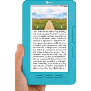 Ematic EB105 7" TFT LCD Color eBook Reader  Player Video Player Kobo Blue