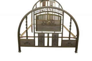 Art Deco Iron Bronzed Bed