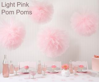 Party Poms for Girls Birthday Party Hanging Decor Babys Nursery Girls Room Decor