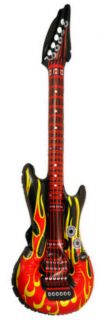 Inflatable Air Guitar Choose from 8 Colours 106cm Blow Up Rock Roll Party