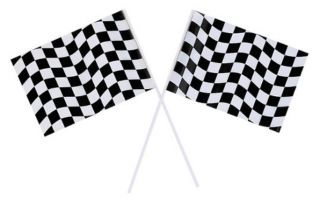 Checkered Flags 2 Race Car Themed Birthday Party Supplies