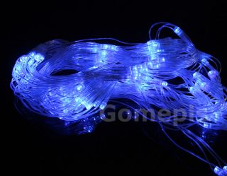 Blue 1 5 x 1 5M 120 LED Net String Lights Lamp for Christmas Party Wedding 220V