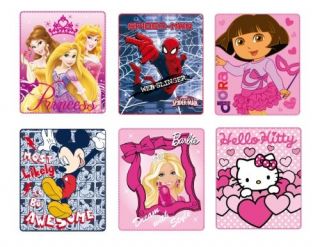 New License Novelty Characters Children’s Kids Disney Fleece Blankets Throws