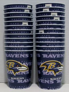 24 Baltimore Ravens NFL Party 16 oz Plastic Cups Hallmark