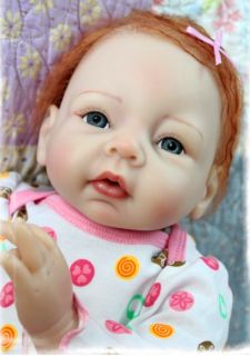 Handmade Vinyl Silicone Reborn Baby Dolls Lifelike Doll Baby Toys Gift