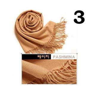 11 Colors Pashmina Cashmere Silk Solid Shawl Wrap Women's Girls Ladies Scarf