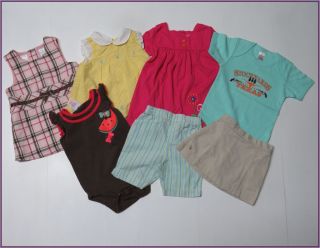 Lot of 7 Pcs Mixed Clothes for Baby Girl’s Size’s 6 12 Months