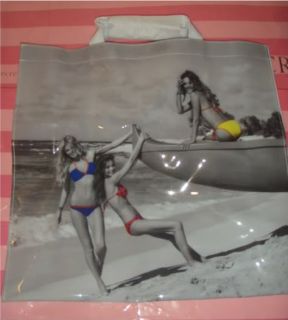 Victorias Secret Beach Gym Grocery Book Bag Dorm Laundry Tote Model Laptop RARE
