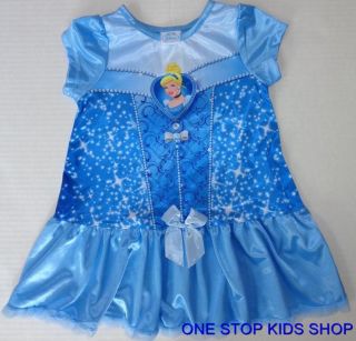 Cinderella or Aurora Disney Princess 2T 3T 4T Pajamas Nightgown PJs Nightie