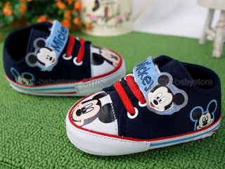 New Toddler Baby Boy Blue Mickey Casual Shoes US Size 2 3 4 A988