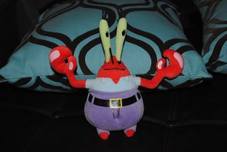 Spongebob Squarepants Boss Mr Krabs Plush Doll Crab Ty Beanie Baby 2006
