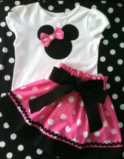 Minnie Mouse Baby Clothing Sets Dots Skirt Dots Pants Girls Clothes