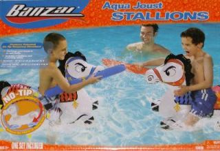 Inflatable Aqua Joust Stallions Swimming Pool Horse Toy