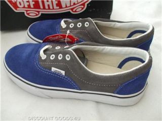 New Kids Vans Blue Gray White Vans Tennis Shoe Size 3 Youth Vans Gray Blue White