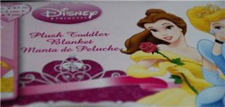 Disney Princess Cinderella Belle Toddler Blanket Fleece