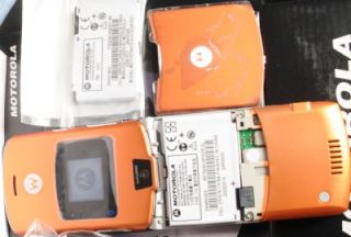 Brand New Orange Original nTelos Motorola RAZR Phone