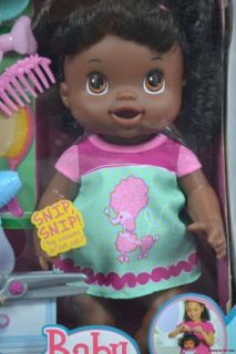 Baby Alive Beautiful Now Baby African American Doll Style Her Hair Scissors New