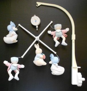Beatrix Potter Peter Rabbit Plush Musical Crib Mobile for Baby Nursery Eden