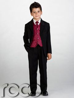 Childs Kids Page Boy Wedding Cravat Suit 0M 14yrs