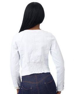 Baby Phat Pleated Front Denim Jacket