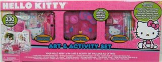 Hello Kitty Art Activity Set 330 PC HK Case Stickers Coloring Pad Sketch Book