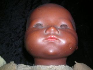 Antique 12" A M Germany Black Dream Baby Doll Bisque Armand Marseille 341