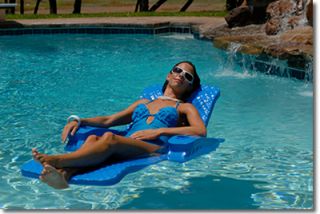 Swimming Pool Float Lounge Unsinkable Chaise Lounger