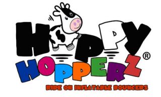 Happy Hopperz Cow Dog Bull Horse Panda or Zebra in White Black Blue Pink