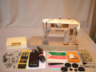 Heavy Duty Industrial Strength Singer 401A Sewing Machine Manuel Attachments