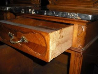 Victorian Antique Walnut Marble Top Night Stands BLOWOUT Sale
