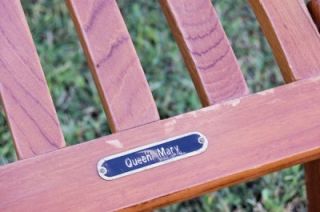 Queen Mary 1st Class Only Reproduction Deck Chair
